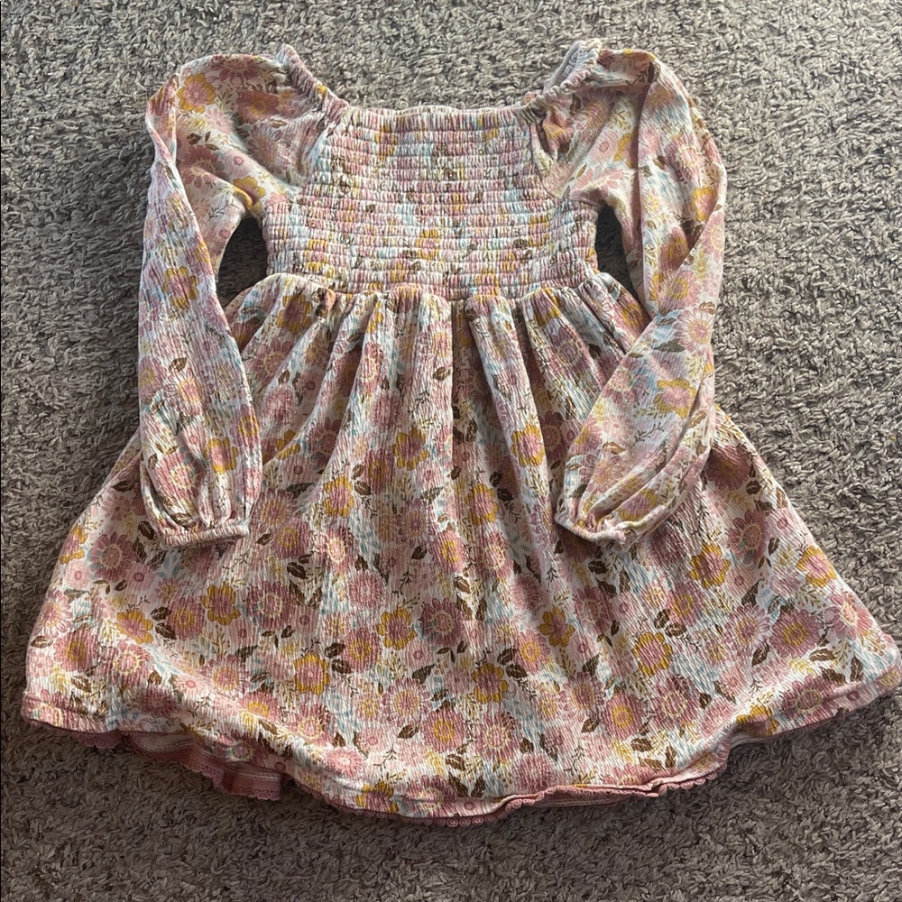 Rachel Zoe Pink Floral Kids Casual Dress